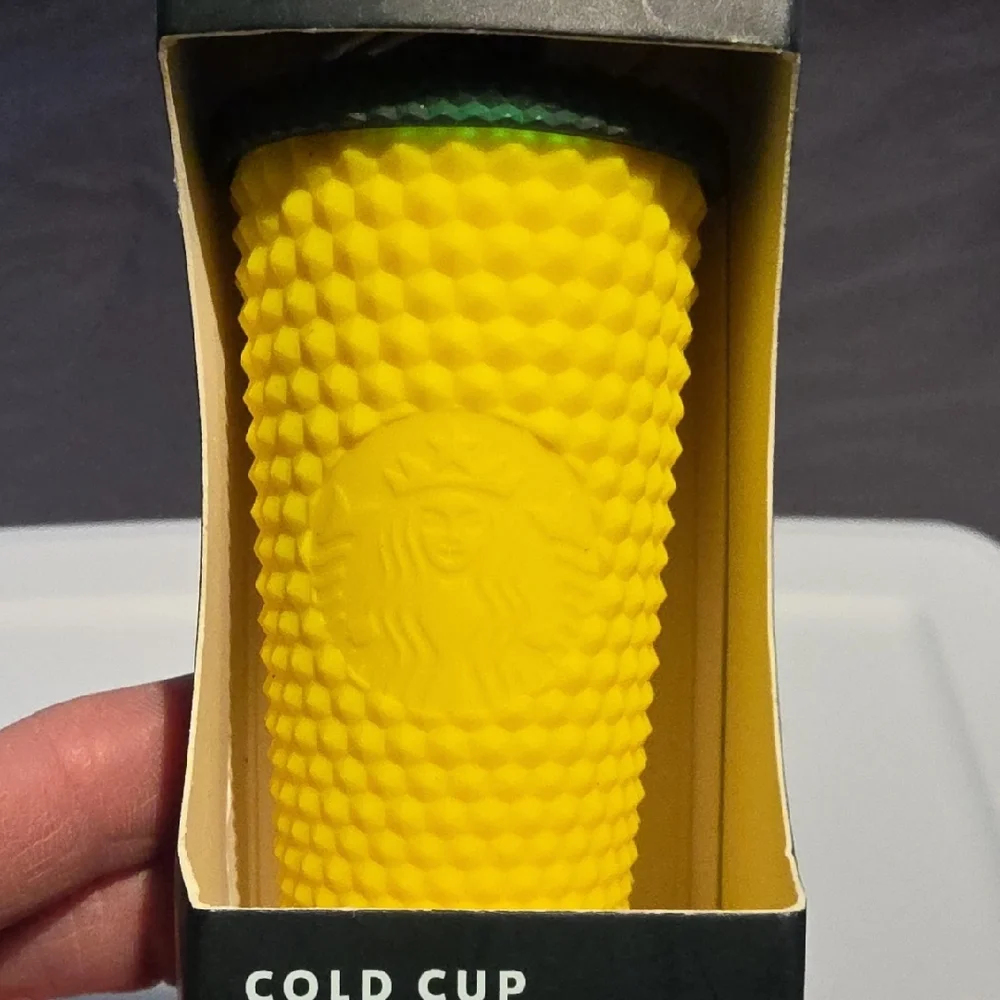 Starbucks Textured Yellow Key Chain